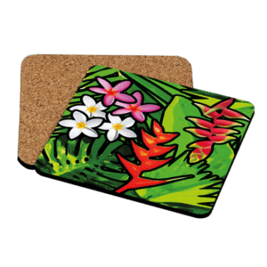 Bora Bora cork coasters