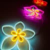 Plumeria (Frangipani) floral neon LED lights signs wall art decorations